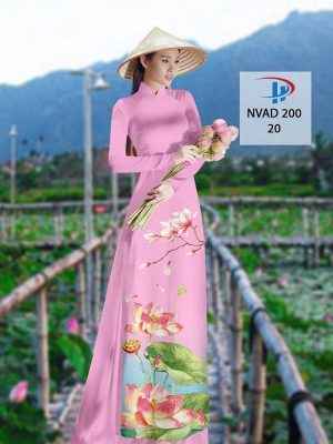 Vải Áo Dài Hoa Sen AD NVAD200 34